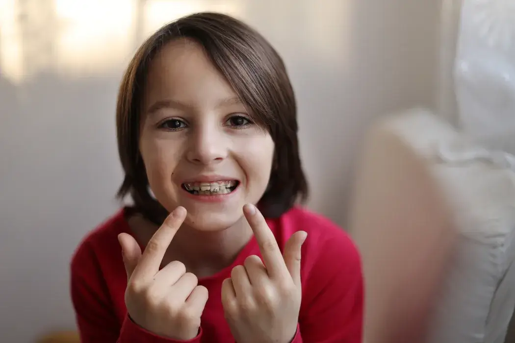 kid with brace