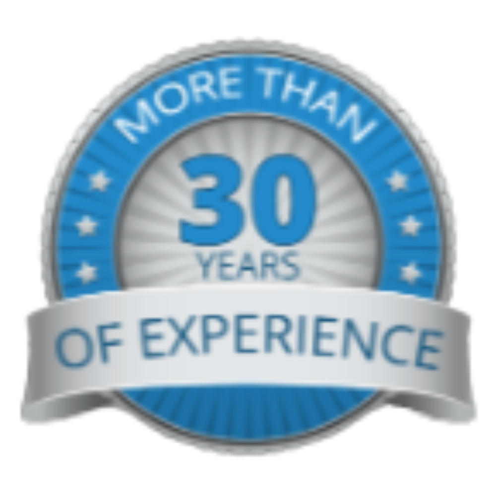 More than 30 years experience